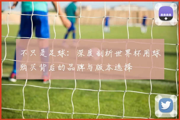 不只是足球:深度剖析世界杯用球购买背后的品牌与版本选择
