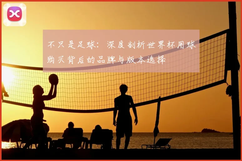 不只是足球：深度剖析世界杯用球购买背后的品牌与版本选择