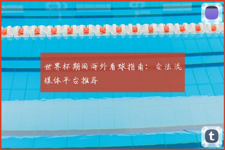 世界杯期间海外看球指南:合法流媒体平台推荐